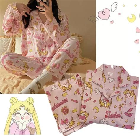 Sailor Moon Pajamas Two Piece Etsy