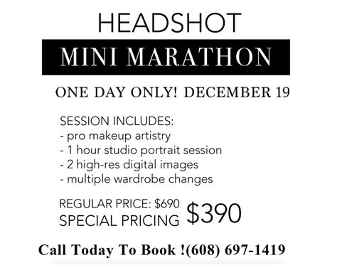 Headshot Mini Marathon Steph Shanks Photography