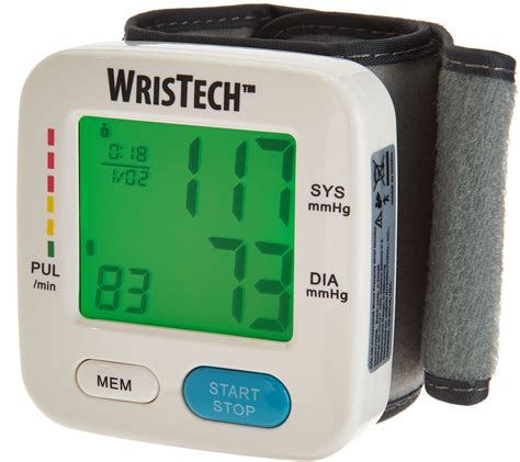 Color Changing Blood Pressure Wrist Monitor Page 1 —
