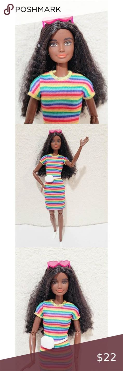 Barbie Fashionistas 166 African American Doll MTM Made To Move GRB94