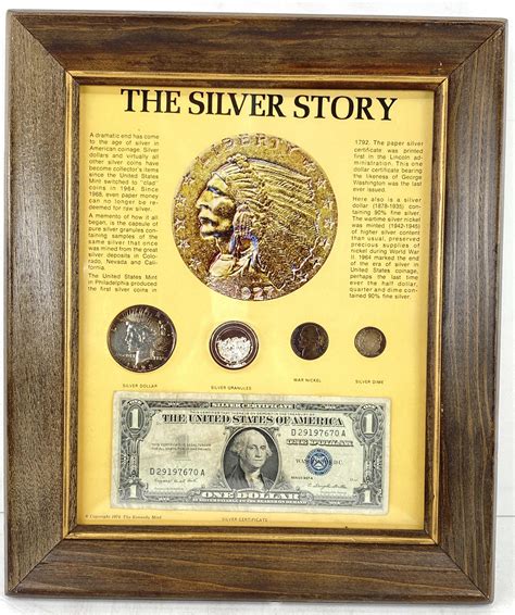 Lot The Silver Story Framed Coin Set