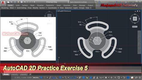 Workflow is this, i have designed and modelled a building in 3d studio max, now i need to get nice clean drawings from the model done in autocad. AutoCAD 2D Practice Drawing | Exercise 5 | Basic Tutorial ...