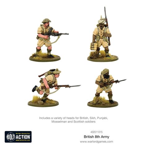 Bolt Action Wwii British 8th Army Commonwealth Infantry Western Desert