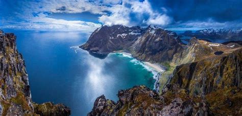 Landscape Nature Beach Mountain Sea Island Lofoten Norway