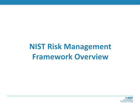 Pdf Nist Risk Management Framework Overview · Risk Management Process