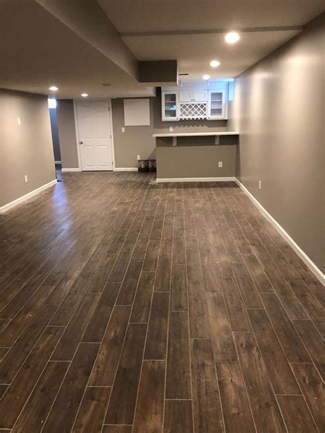 Finished Basement With Bar And Full Bathroom The Basic Basement Co