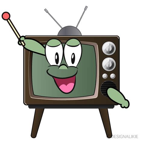 Free Posing Television Cartoon Image｜charatoon