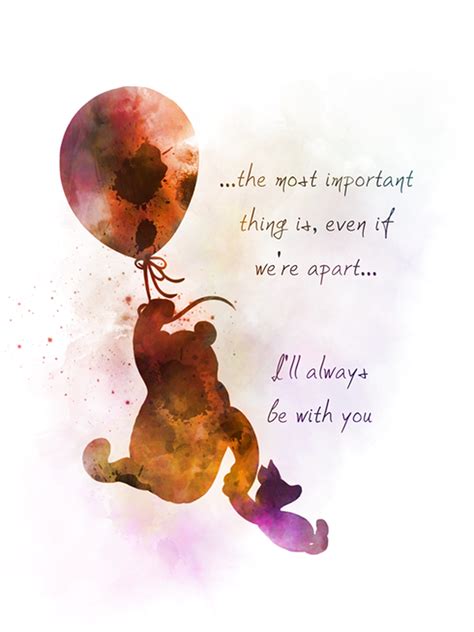Milne's beloved books chronicling the adventures of christopher robin and his stuffed friends have. Winnie the Pooh Quote ART PRINT, Balloon, Piglet, Nursery ...