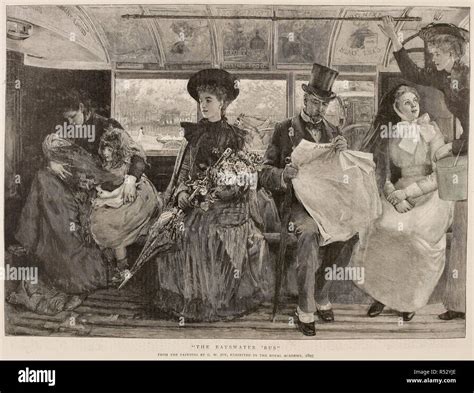 The Bayswater Bus Passengers On A 19th Century Omnibus A