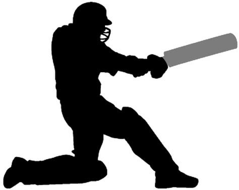 Cricket Clipart Transparent Cricket Player Silhouette Png Full Size