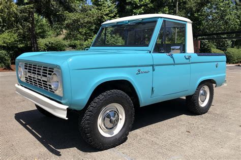 1966 Ford Bronco Half Cab Pickup For Sale On Bat Auctions Closed On
