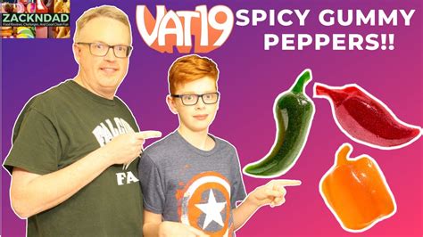 Can We Handle The Vat19 Spicy Gummy Peppers Zackndad Youtube