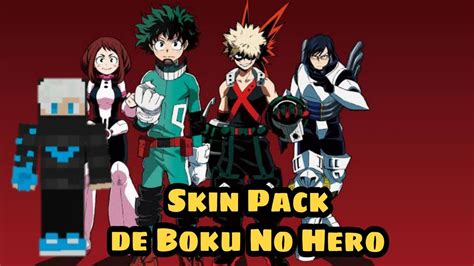 Skin Pack De Boku No Hero Para Minecraft Pe Download Na Descrição