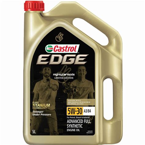 Castrol Edge Engine Oil 5w 30 5 Litre Limited Edition Mighty Car Mods