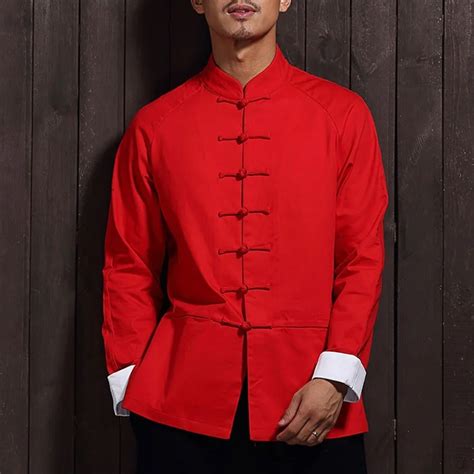 Traditional Chinese Clothing For Men Outerwear Male Jacket Mandarin
