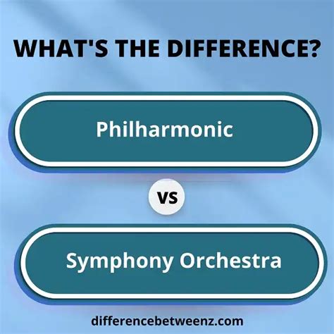 Difference Between Philharmonic And Symphony Orchestra Difference