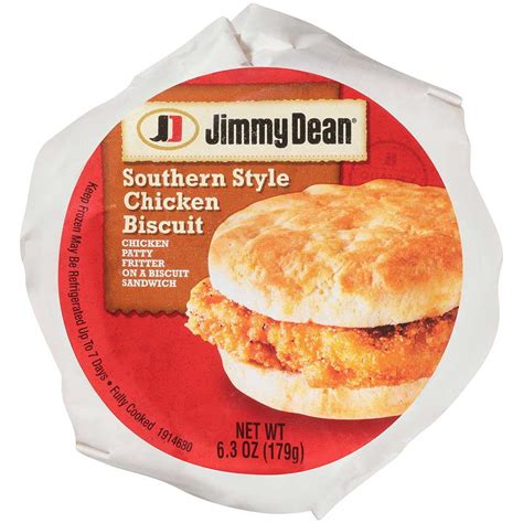 Jimmy Dean Fully Cooked Southern Style Chicken Biscuit Sandwich 63 Ounce 12 Per Case