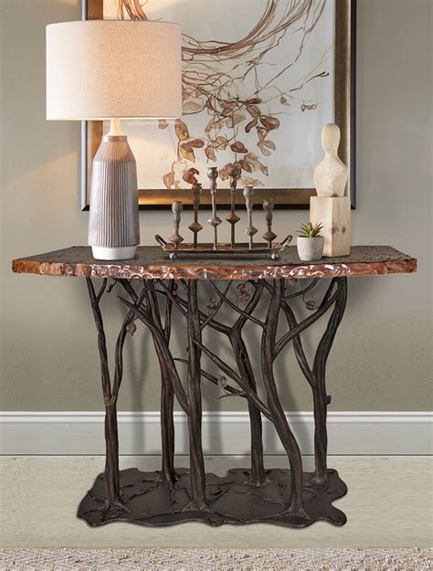Forest Console Table Unique Entryway Console Table