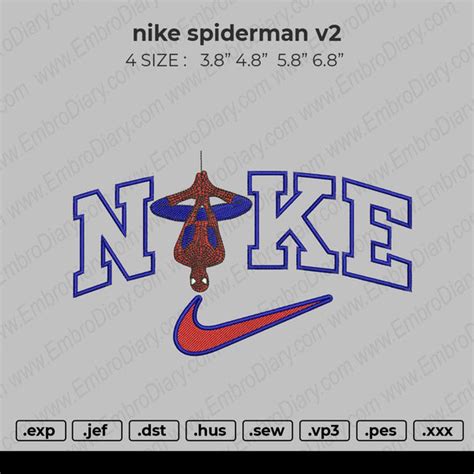 Nike Spiderman Embroidery – embroiderystores