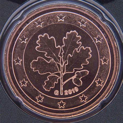 Germany 1 Cent Coin 2019 G Euro Coinstv The Online Eurocoins Catalogue