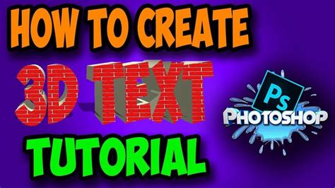 How To Create 3d Text In Photoshop Cc Tutorial Gupthas Media