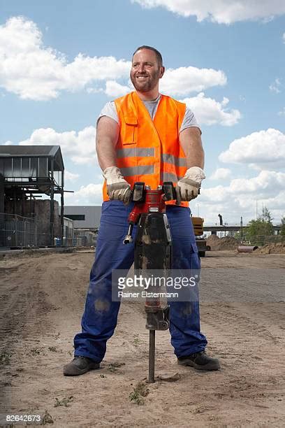 Construction Worker Jack Hammer Photos And Premium High Res Pictures