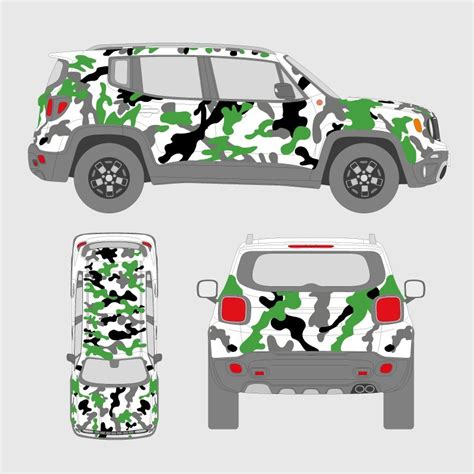 Camouflage Car Stickers Kit All Models