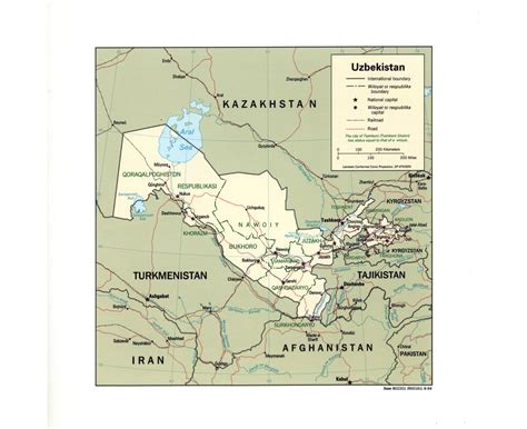 Maps Of Uzbekistan Collection Of Maps Of Uzbekistan Asia Mapsland