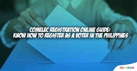As Comelec Voter Registration Resumes We Have Created This
