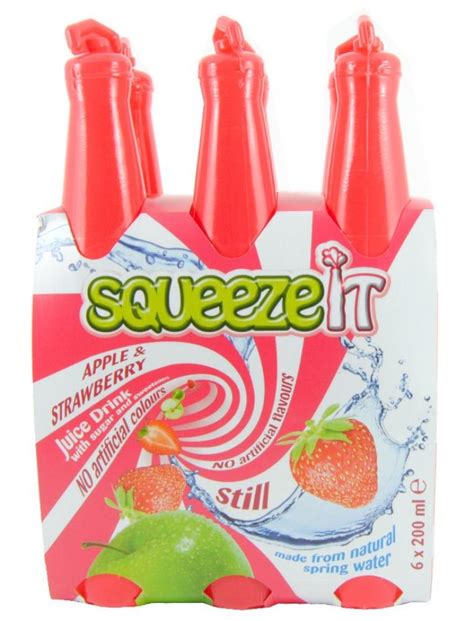 Squeeze It Apple And Raspberry Juice Drink 200ml X 6 Approved Food