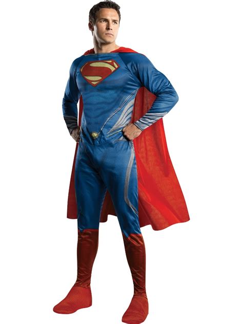 Adult Mens Man Of Steel Superman Super Man Superhero Costume X Large Xl