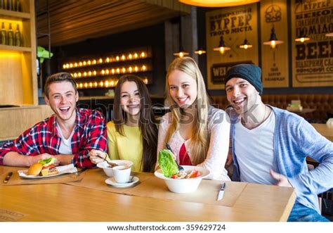 Group Young People Having Fun Cafe Stock Photo 359629724 Shutterstock