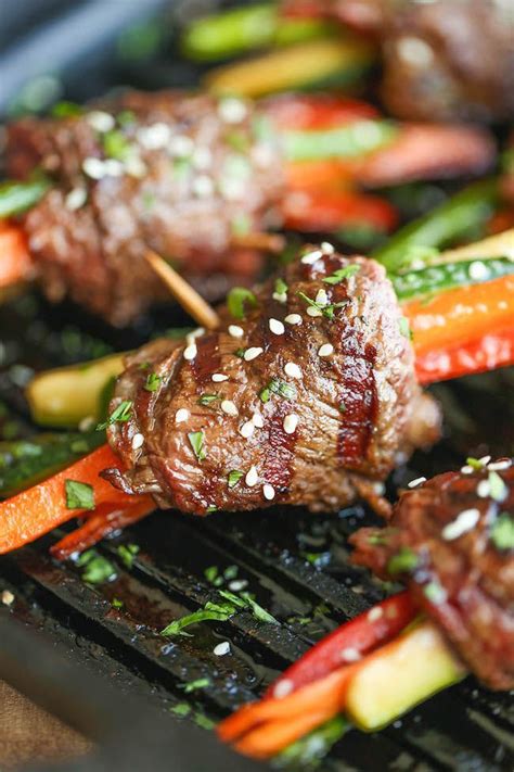 Remove garlic from the pan. Asian Steak Roll Ups | Recipe | Steak rolls, Steak roll ...