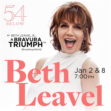 Beth Leavel Beth Returns To Light Up 54 Below In January
