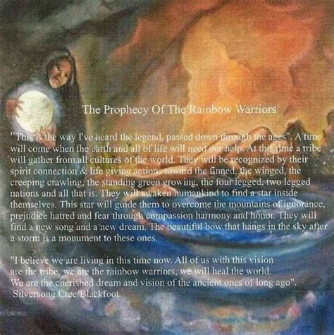 The Prophecy Of The Rainbow Warrior Native American Warrior Native