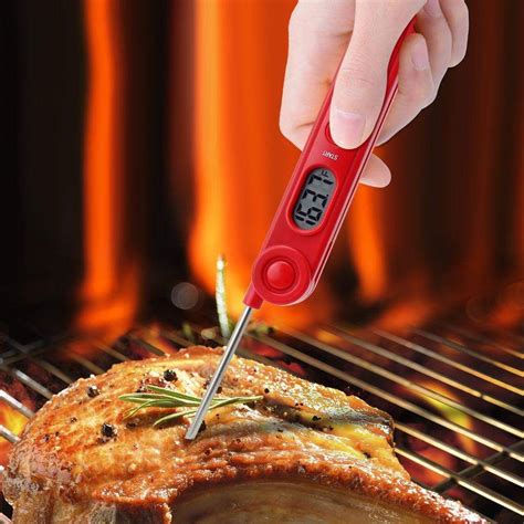 Flip Tip Digital Instant Read Food Cooking Meat Kitchen Thermometer