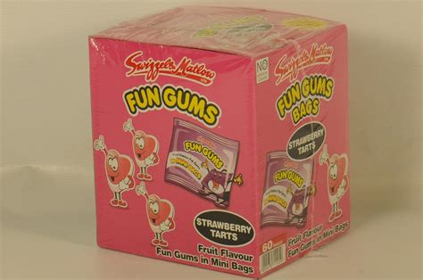 Swizzels Matlow Ltd Fun Gums Bags Strawberry Tarts 60 Bags Uk Grocery