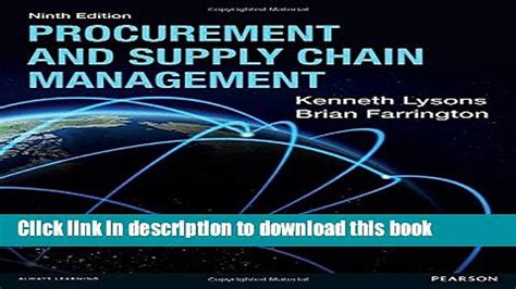 Download Procurement Supply Chain Management 9th Ed Paperback