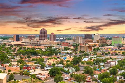Albuquerque New Mexico Usa Cityscape Stock Image Image Of