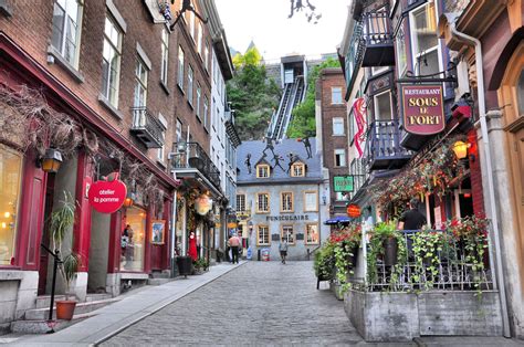 Rue Le Petit Champlain Quebec Quebec City Canadian Road Trip