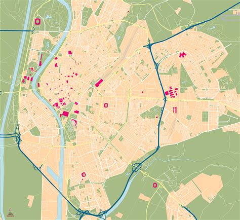 Sevilla Mapa Vectorial Editable Eps Freehand Illustrator Mapas Porn Sex Picture