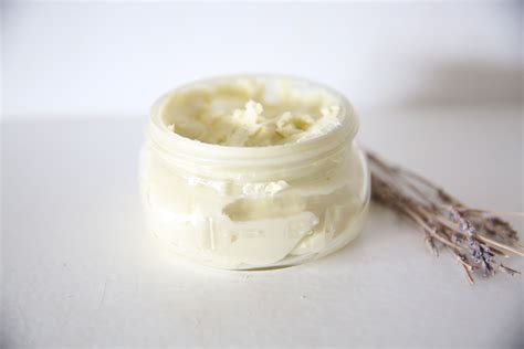 Homemade Whipped Body Butter With Lavender And Frankincense Essential