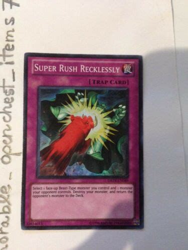 Super Rush Recklessly Drev En089 English Yu Gi Oh Ebay