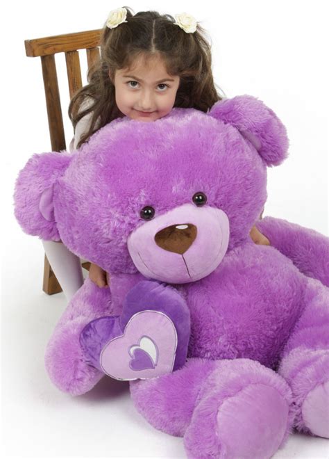 Sewsie Big Love 42 Lavender Valentine Teddy Bear Giant Teddy Bears