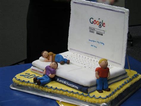 Intense colors, sharp lines, glossy finish. computer-laptop-google-technology-theme-cakes-cupcakes ...