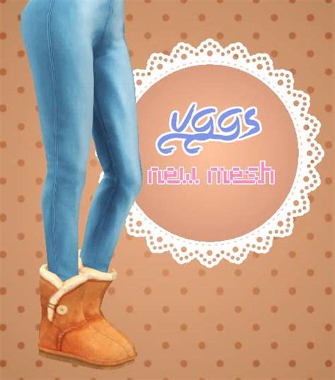 Скачать мод Угги Ugg Boots для Симс 4 бесплатно