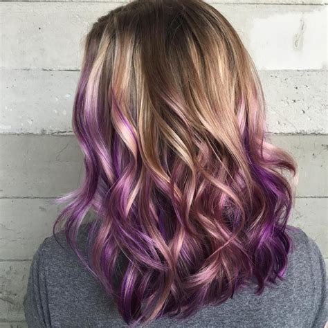 20 Purple Balayage Ideas From Subtle To Vibrant In 2020 Purple