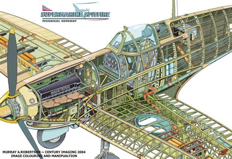 Cutaway Of Spitfire Mk Ia And Cockpit Plan Drawing Model My XXX Hot Girl