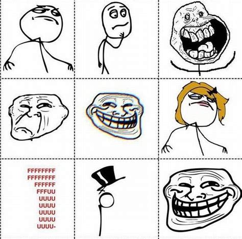 The Complete Collection Of Rage Faces 10 Pics