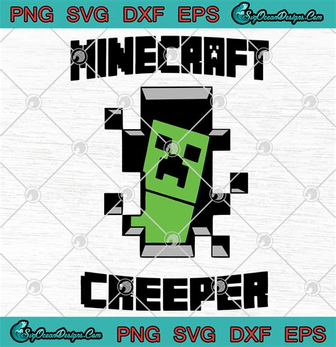 Minecraft Creeper Svg Craft Creeper Cool Creeper Minecraft Vector Svg Png Eps Dxf Art Vector